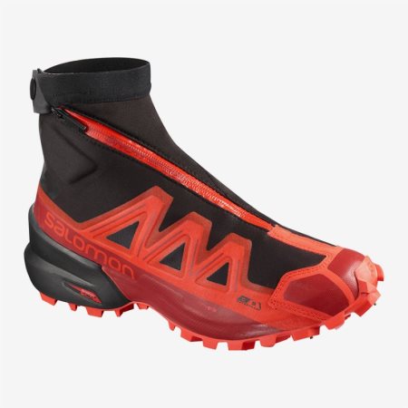 Salomon SNOWSPIKE CSWP Erkek Koşu Ayakkabısı Siyah/Kırmızı TR S9W6